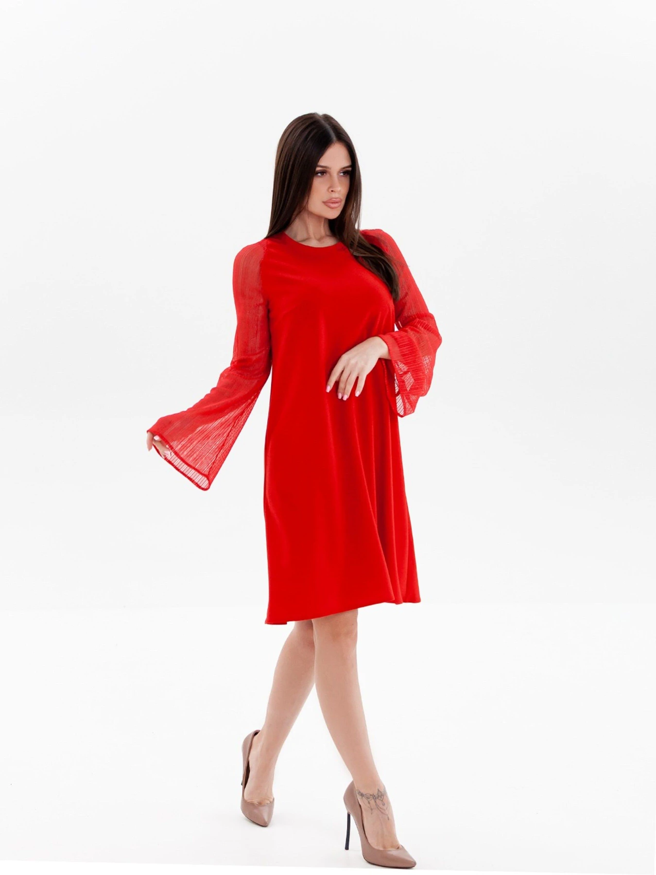 Платья ISSA Plus модель SA-102_red Платья ISSA Plus модель SA-102_red Фото