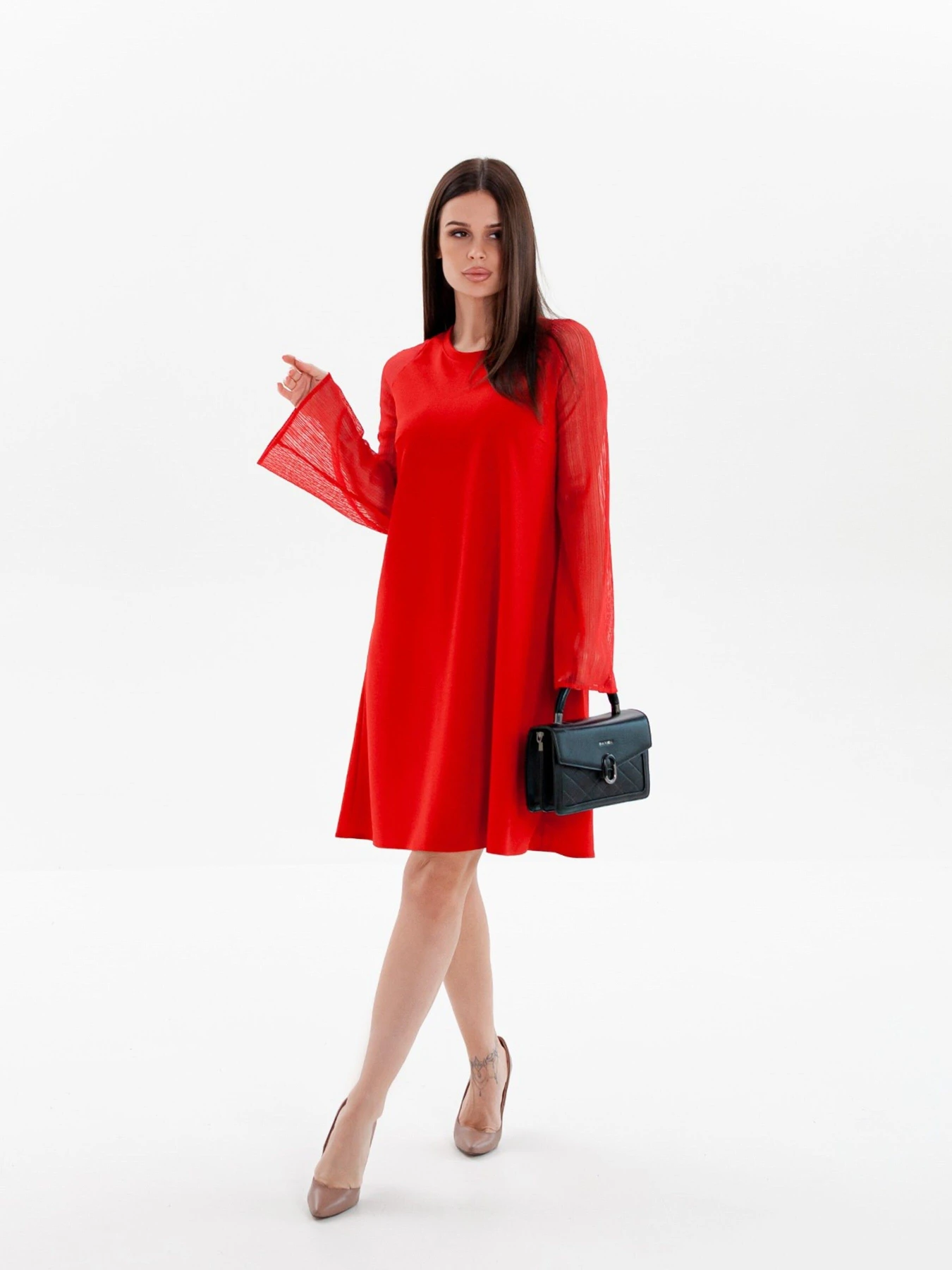 Платья ISSA Plus модель SA-102_red Платья ISSA Plus модель SA-102_red Фото