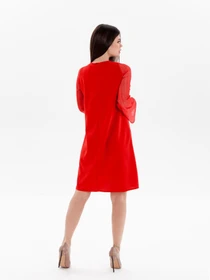 Платья ISSA Plus модель SA-102_red Фото