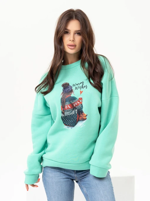 Худи и свитшоты ISSA Plus модель SA-437_green Фото