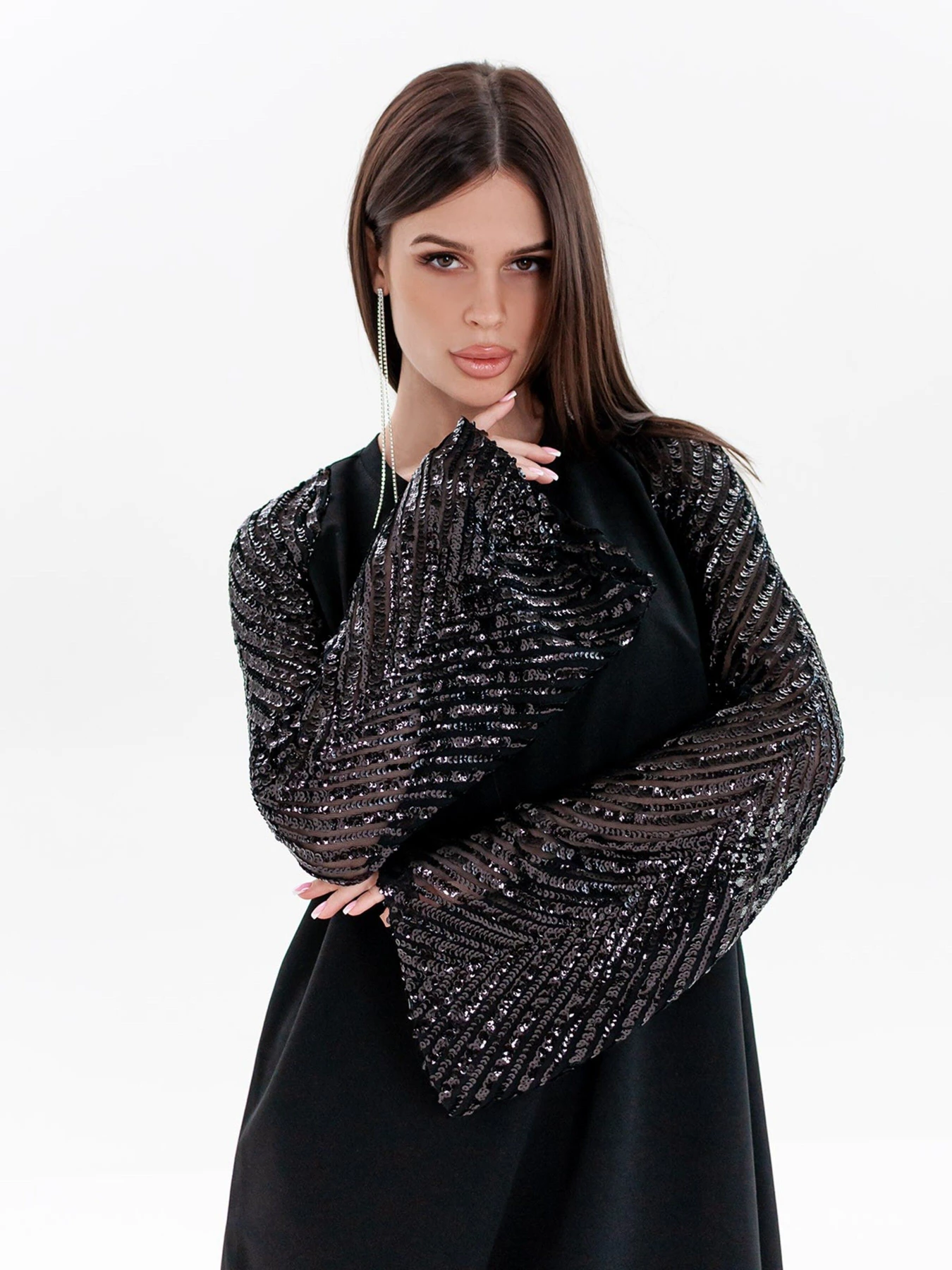 Платья ISSA Plus модель SA-438_black Фото