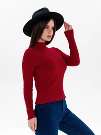 Свитры и кардиганы ISSA Plus модель WN20-329_burgundy Фото