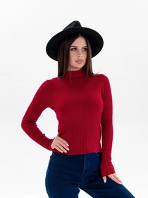 Свитры и кардиганы ISSA Plus модель WN20-329_burgundy Фото