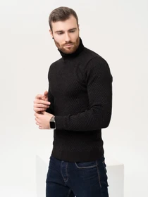 Свитры и кардиганы ISSA Plus модель GN4-87_black Фото