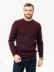Свитры и кардиганы ISSA Plus модель GN4-88_burgundy Фото