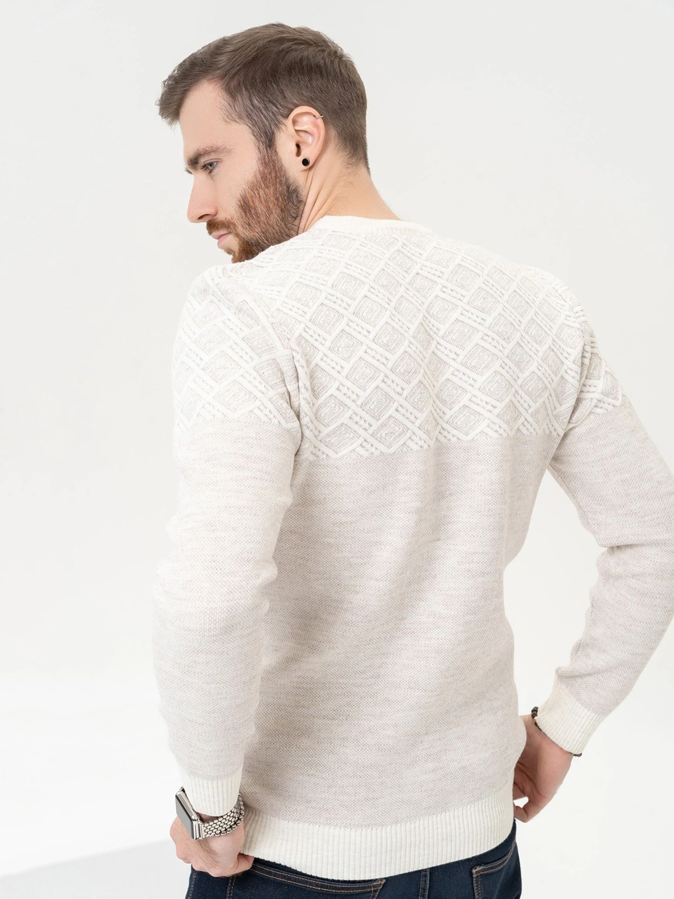 Свитры и кардиганы ISSA Plus модель GN4-88_lightbeige Фото
