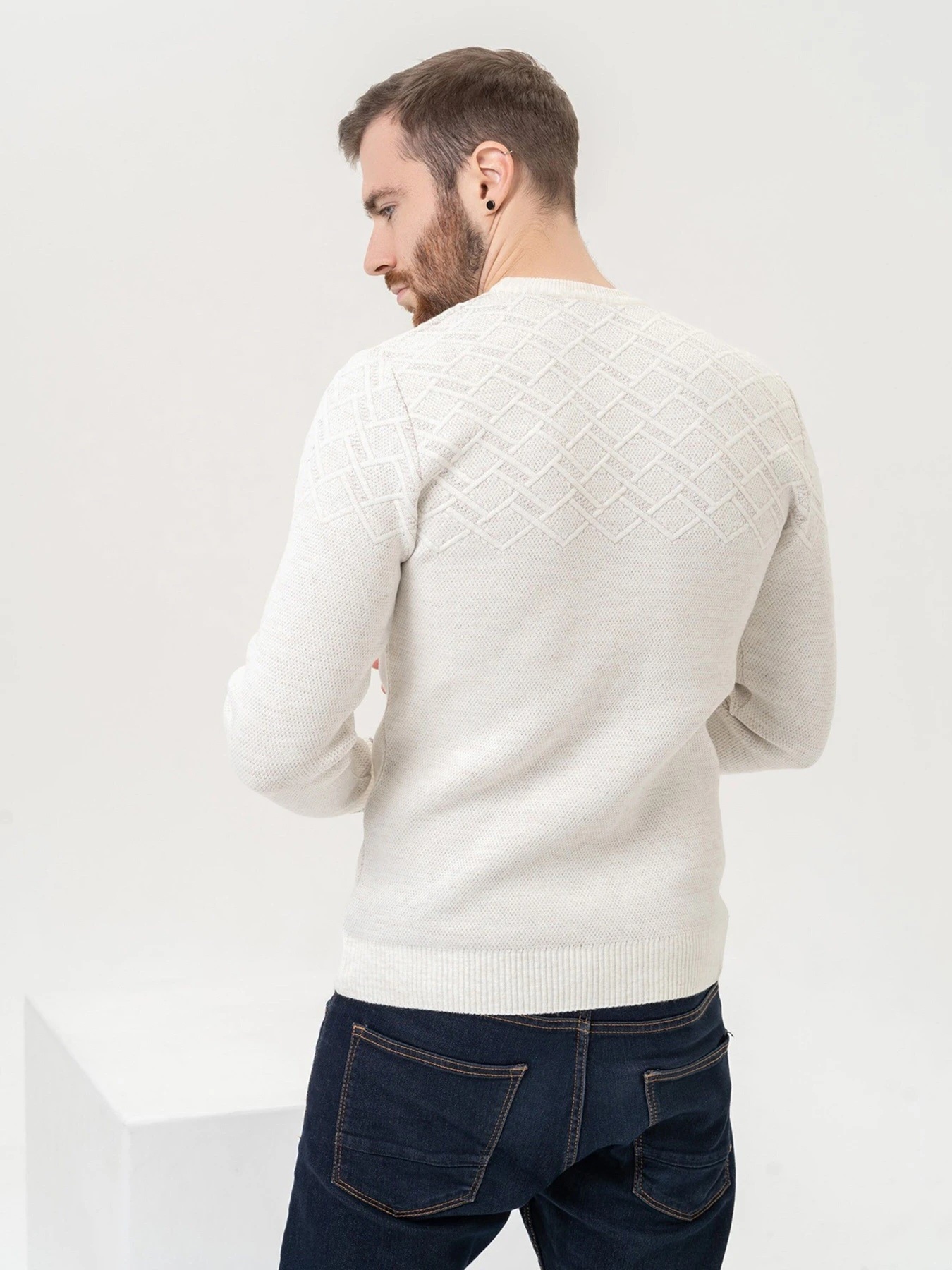 Свитры и кардиганы ISSA Plus модель GN4-89_lightbeige Фото