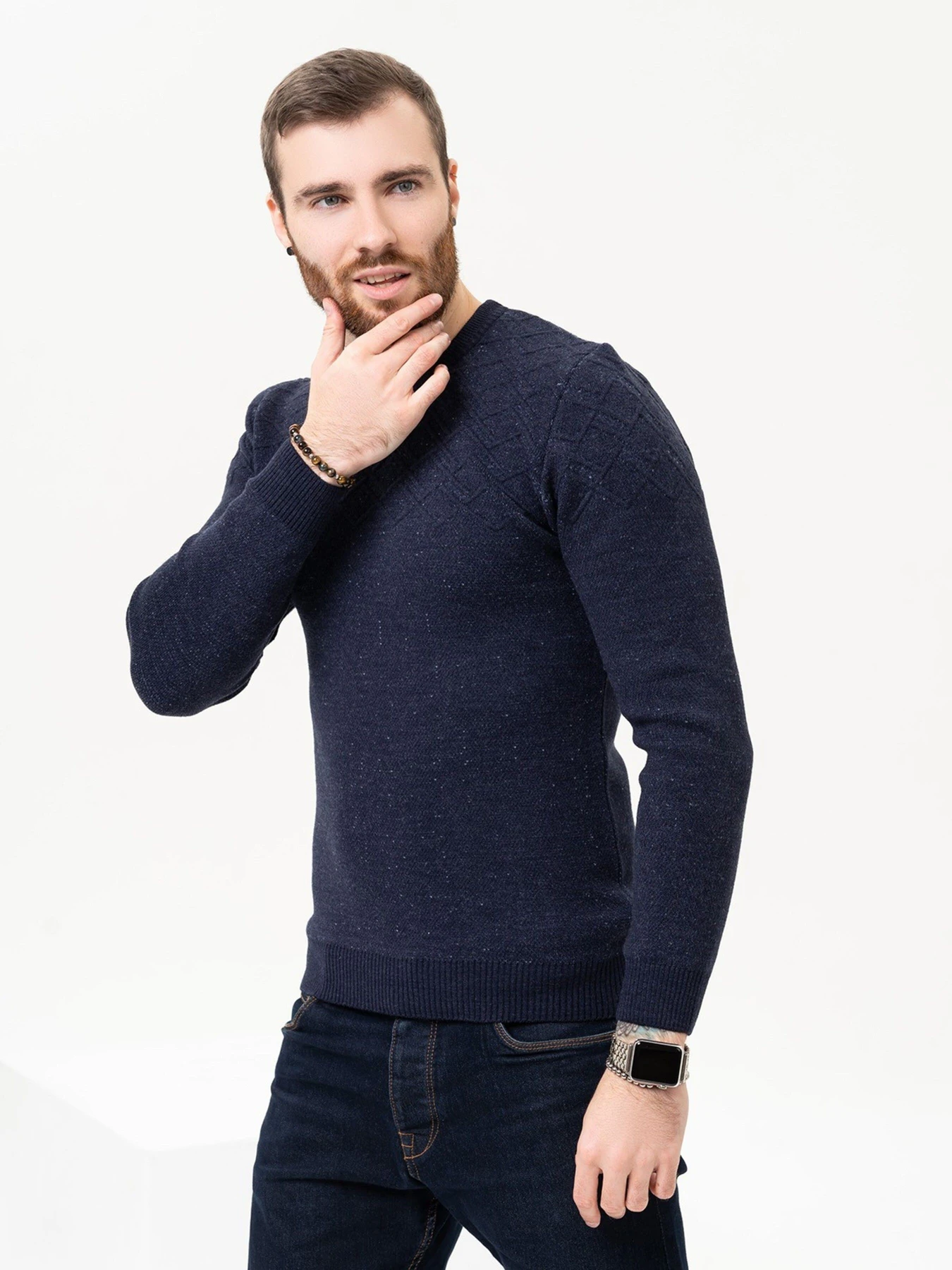 Светри та кардигани ISSA Plus модель GN4-89_darkblue Фото