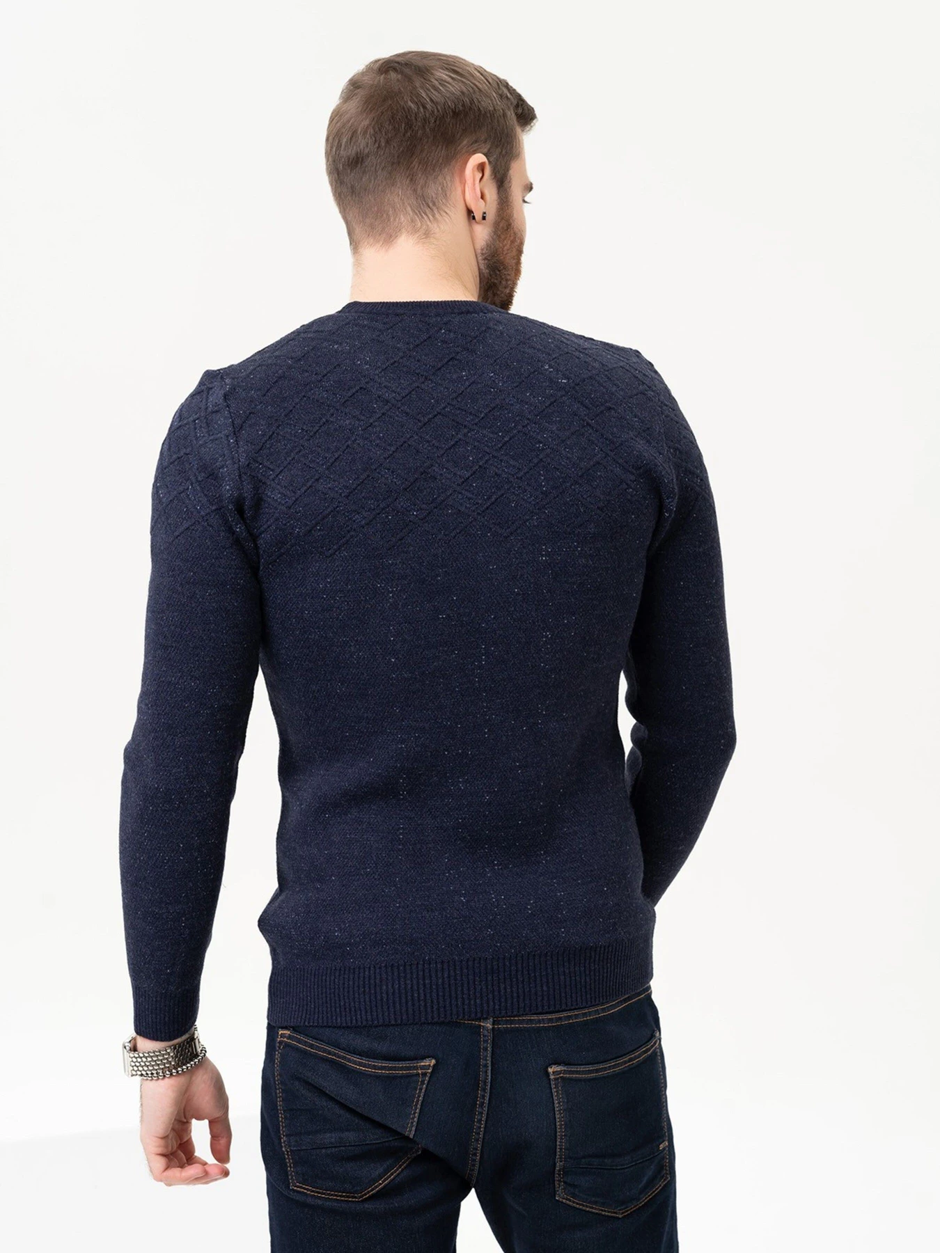 Светри та кардигани ISSA Plus модель GN4-89_darkblue Фото