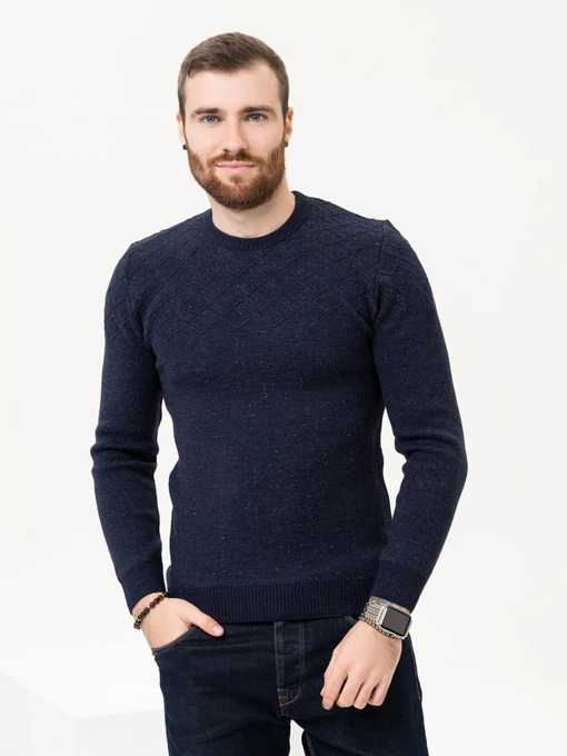 Свитры и кардиганы ISSA Plus модель GN4-89_darkblue Фото