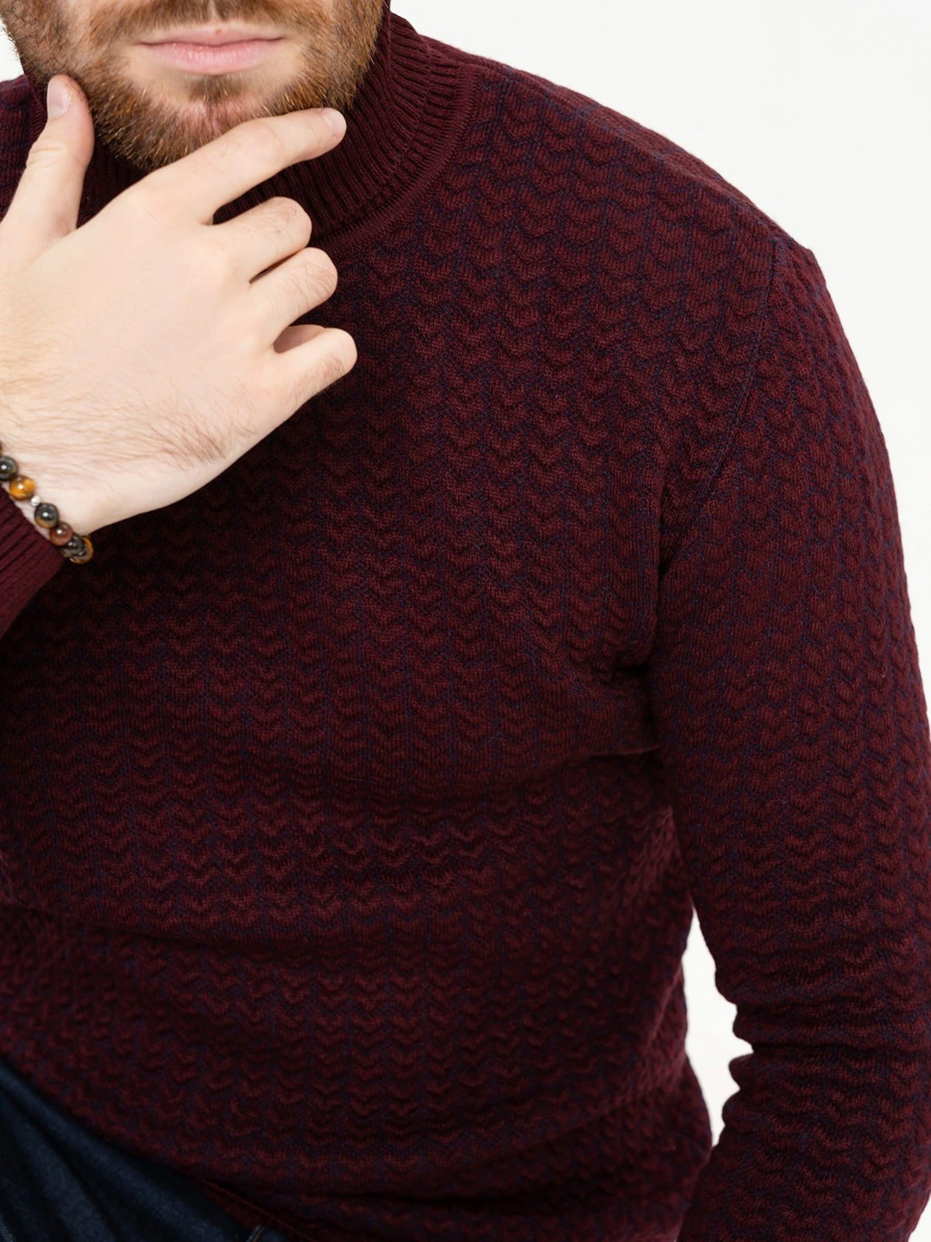 Светри та кардигани ISSA Plus модель GN4-90_burgundy Фото