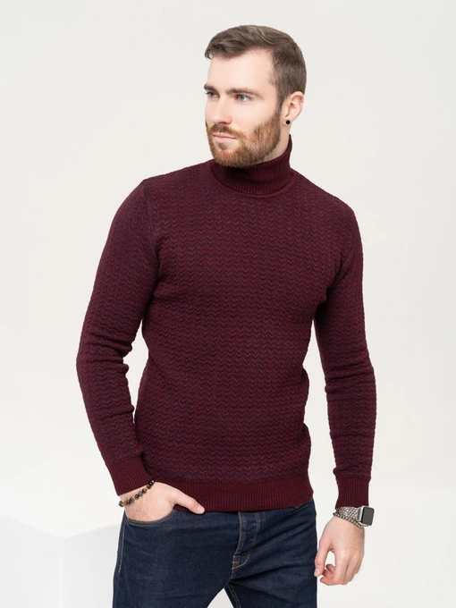 Свитры и кардиганы ISSA Plus модель GN4-90_burgundy Фото