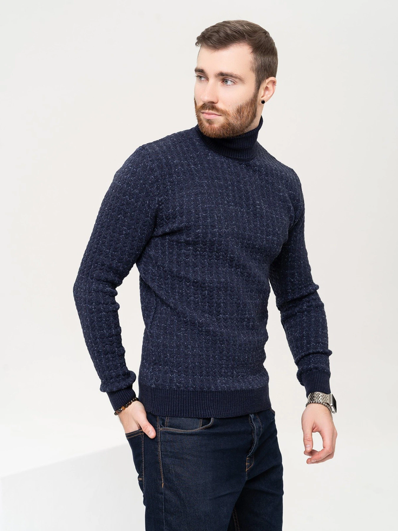 Свитры и кардиганы ISSA Plus модель GN4-90_darkblue Фото