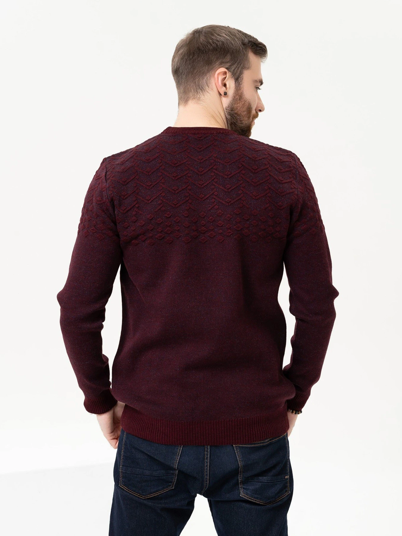 Светри та кардигани ISSA Plus модель GN4-91_burgundy Фото
