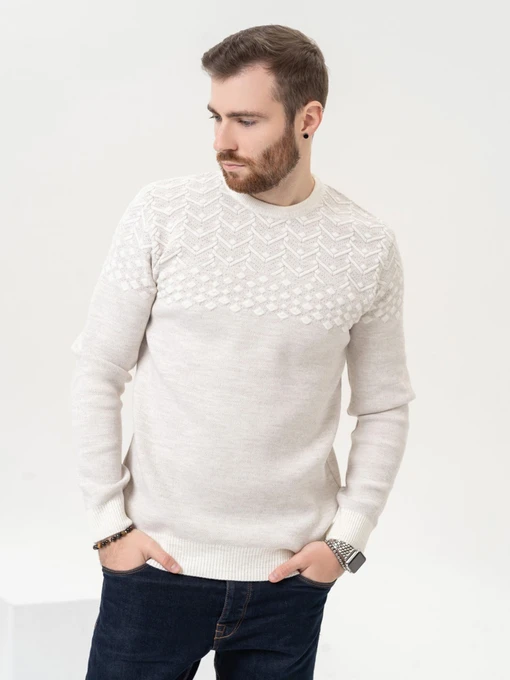 Свитры и кардиганы ISSA Plus модель GN4-91_lightbeige Фото