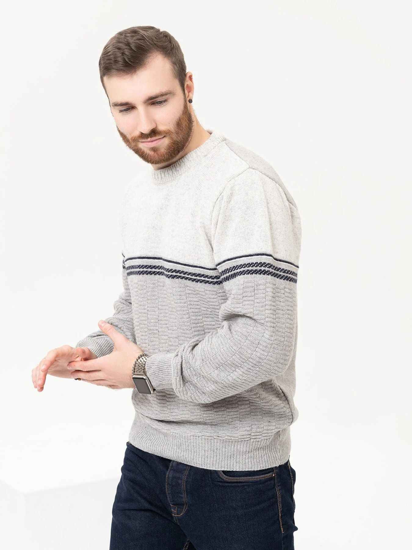 Светри та кардигани ISSA Plus модель GN4-92_lightgray Фото