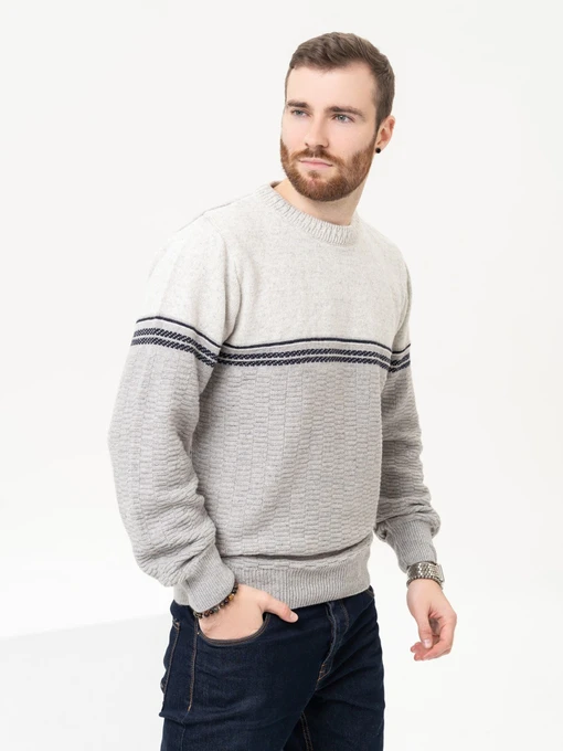 Свитры и кардиганы ISSA Plus модель GN4-92_lightgray Фото