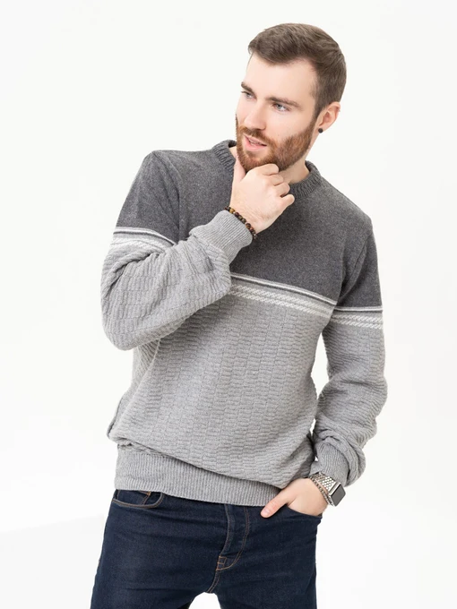 Свитры и кардиганы ISSA Plus модель GN4-92_grey Фото
