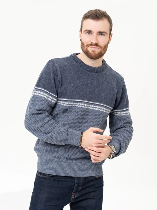 Свитры и кардиганы ISSA Plus модель GN4-92_blue Фото