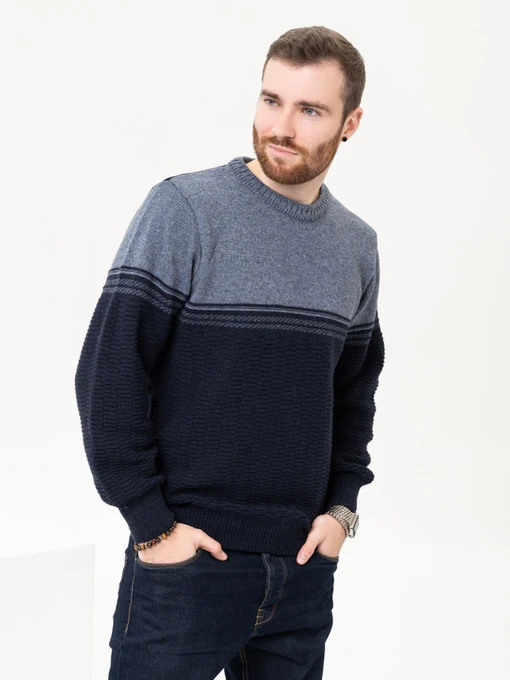 Свитры и кардиганы ISSA Plus модель GN4-92_darkblue Фото