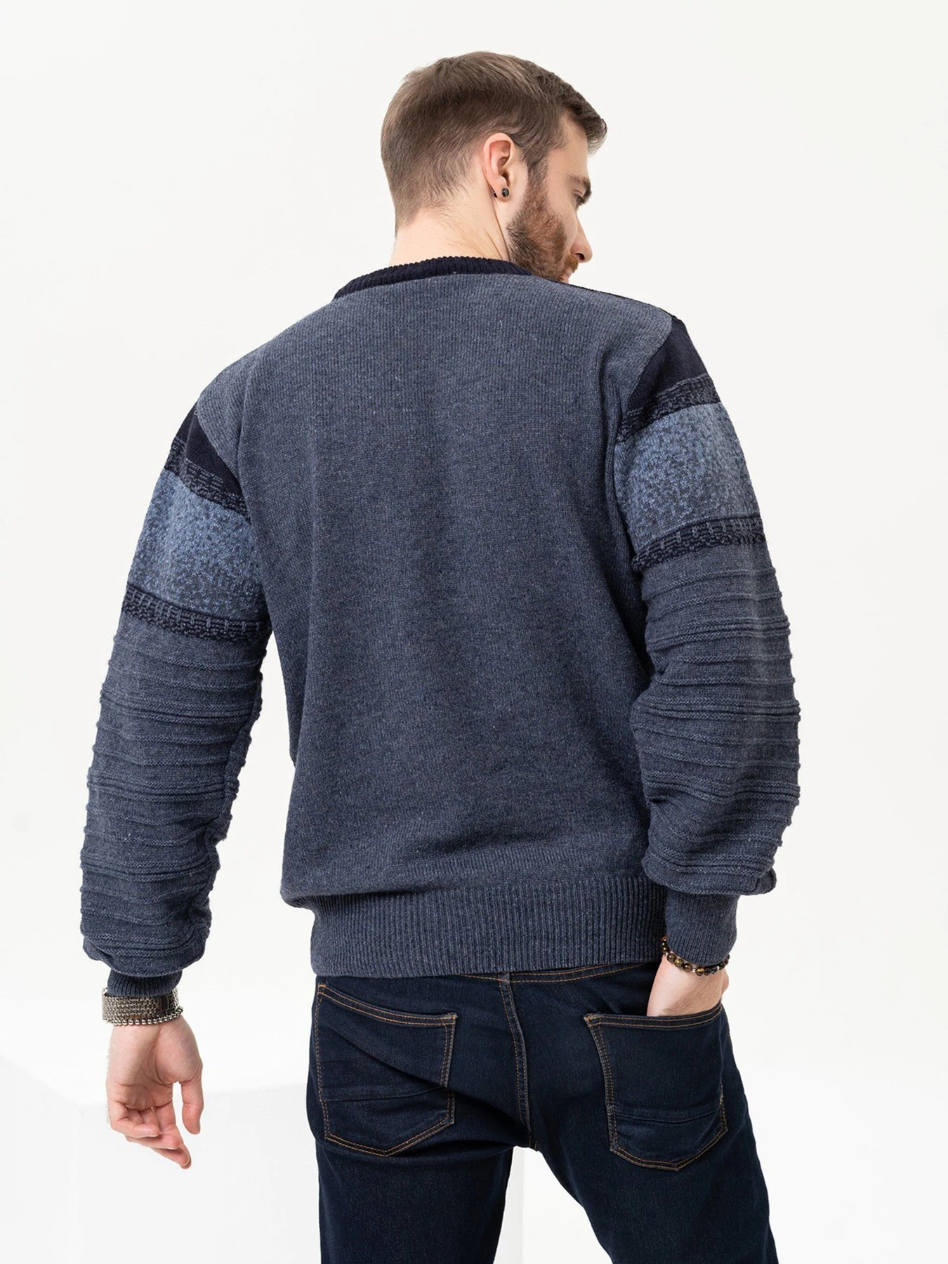 Свитры и кардиганы ISSA Plus модель GN4-93_blue Фото