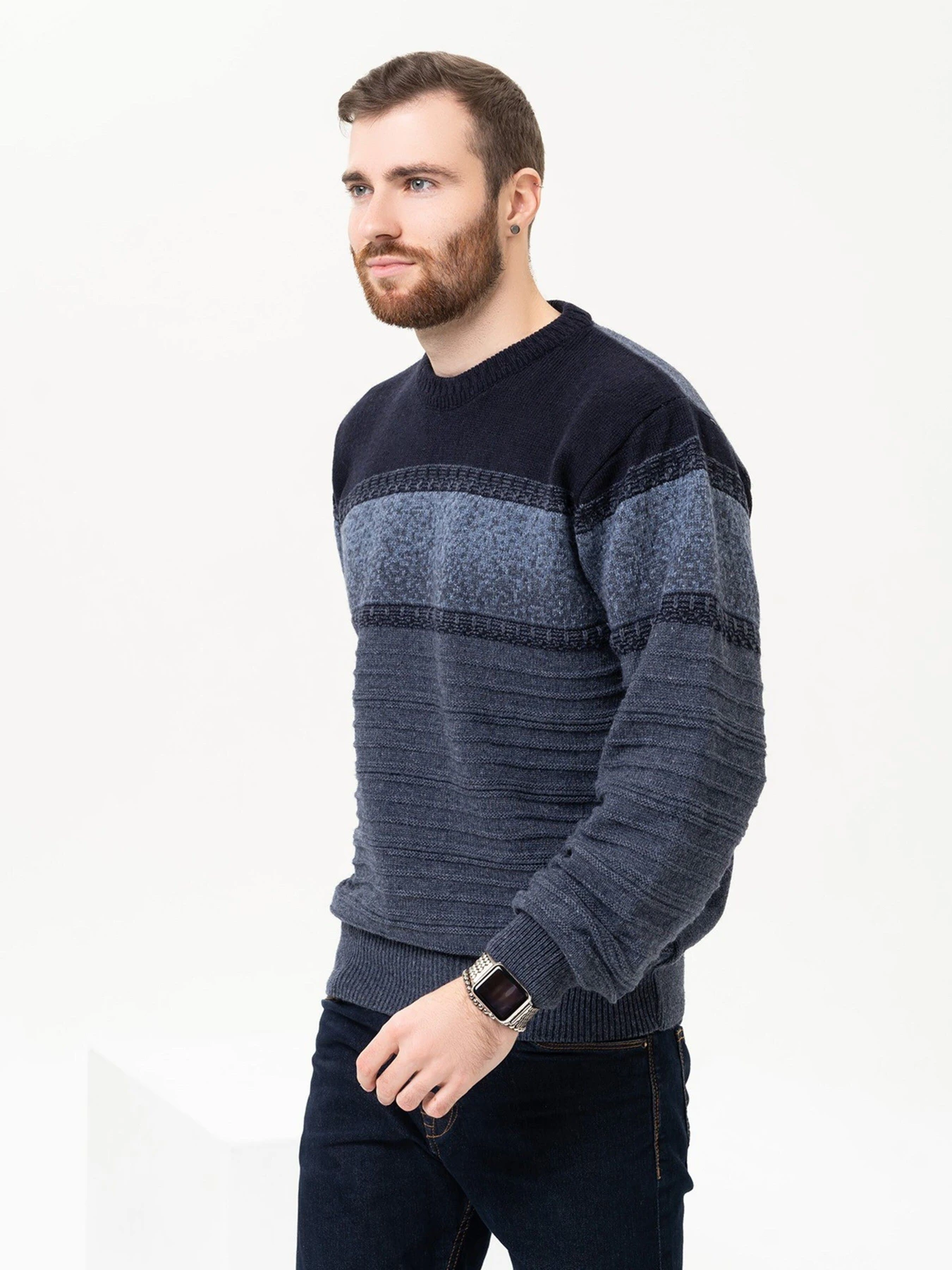 Свитры и кардиганы ISSA Plus модель GN4-93_blue Фото