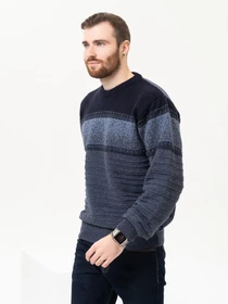 Свитры и кардиганы ISSA Plus модель GN4-93_blue Фото