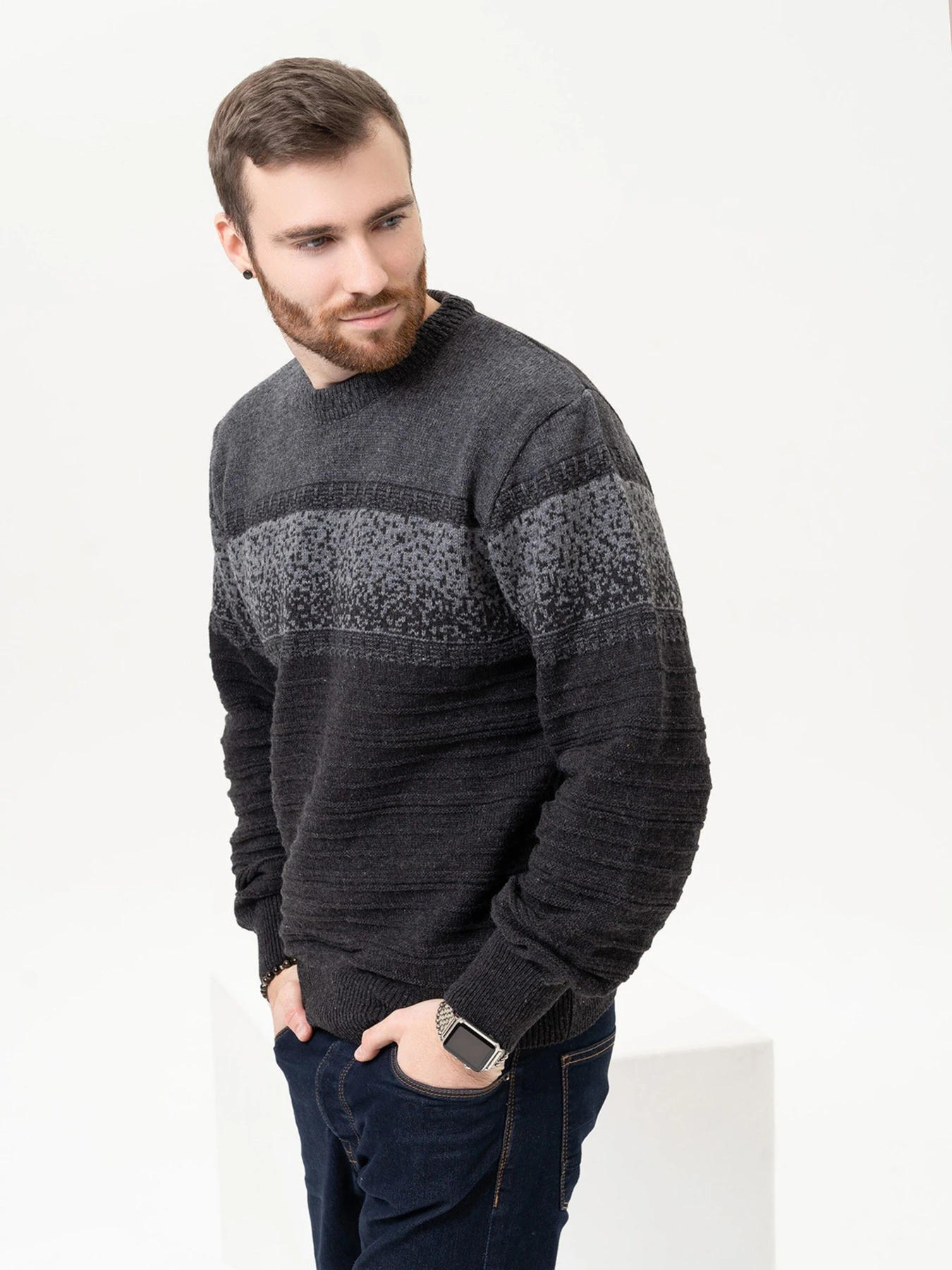 Светри та кардигани ISSA Plus модель GN4-93_darkgray Фото