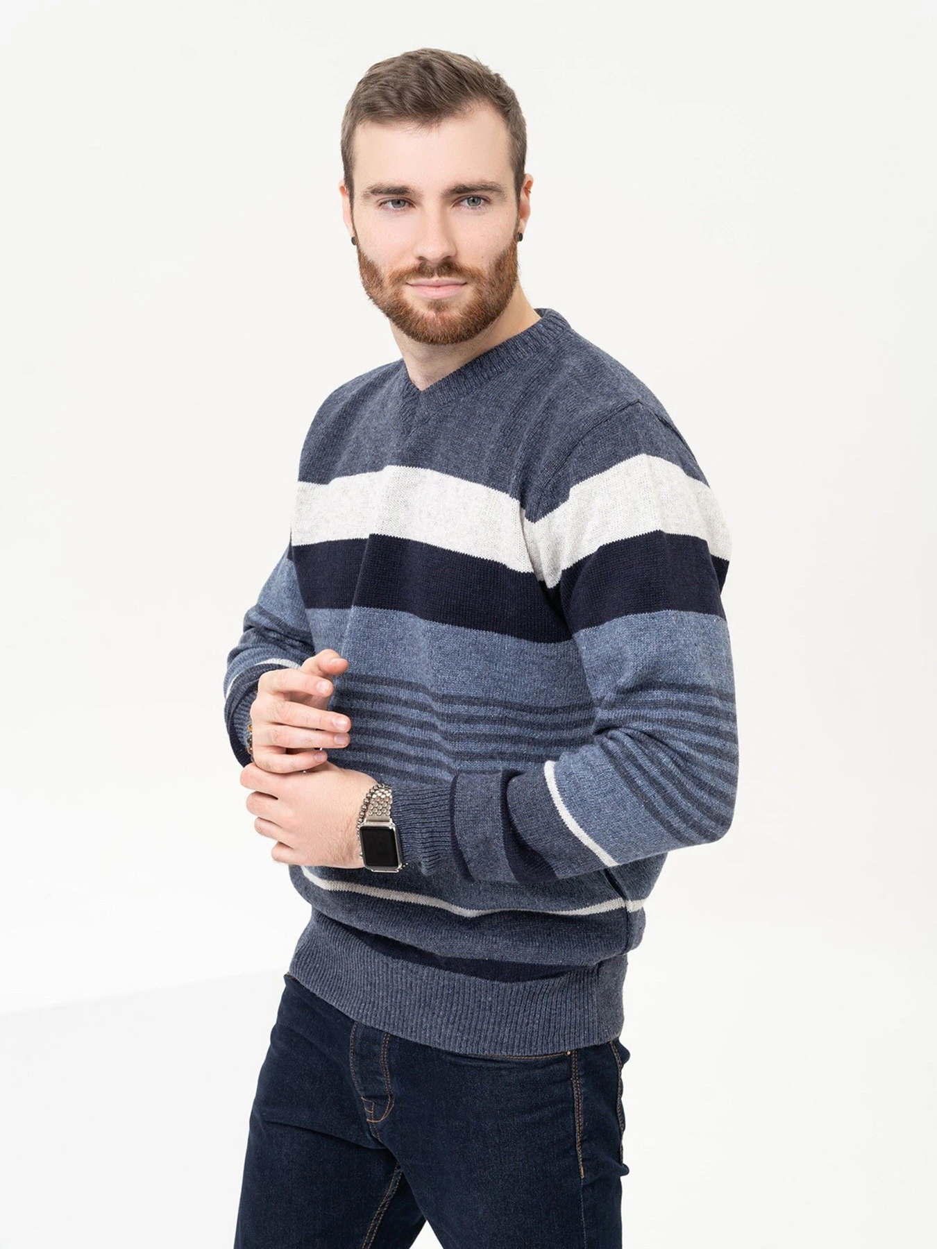 Свитры и кардиганы ISSA Plus модель GN4-96_blue Фото