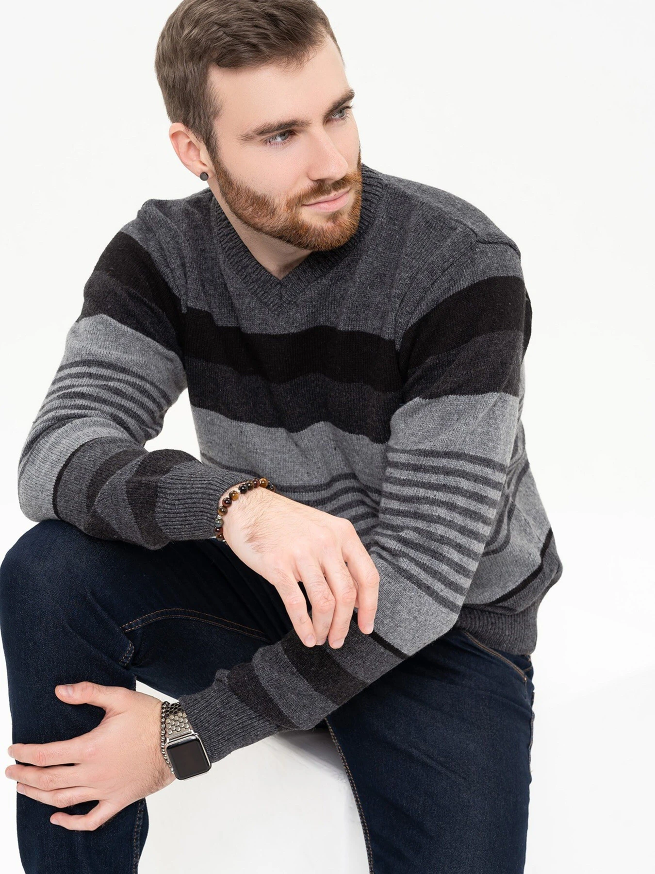 Свитры и кардиганы ISSA Plus модель GN4-96_darkgray Фото