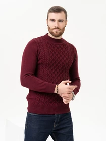 Свитры и кардиганы ISSA Plus модель GN4-97_burgundy Фото