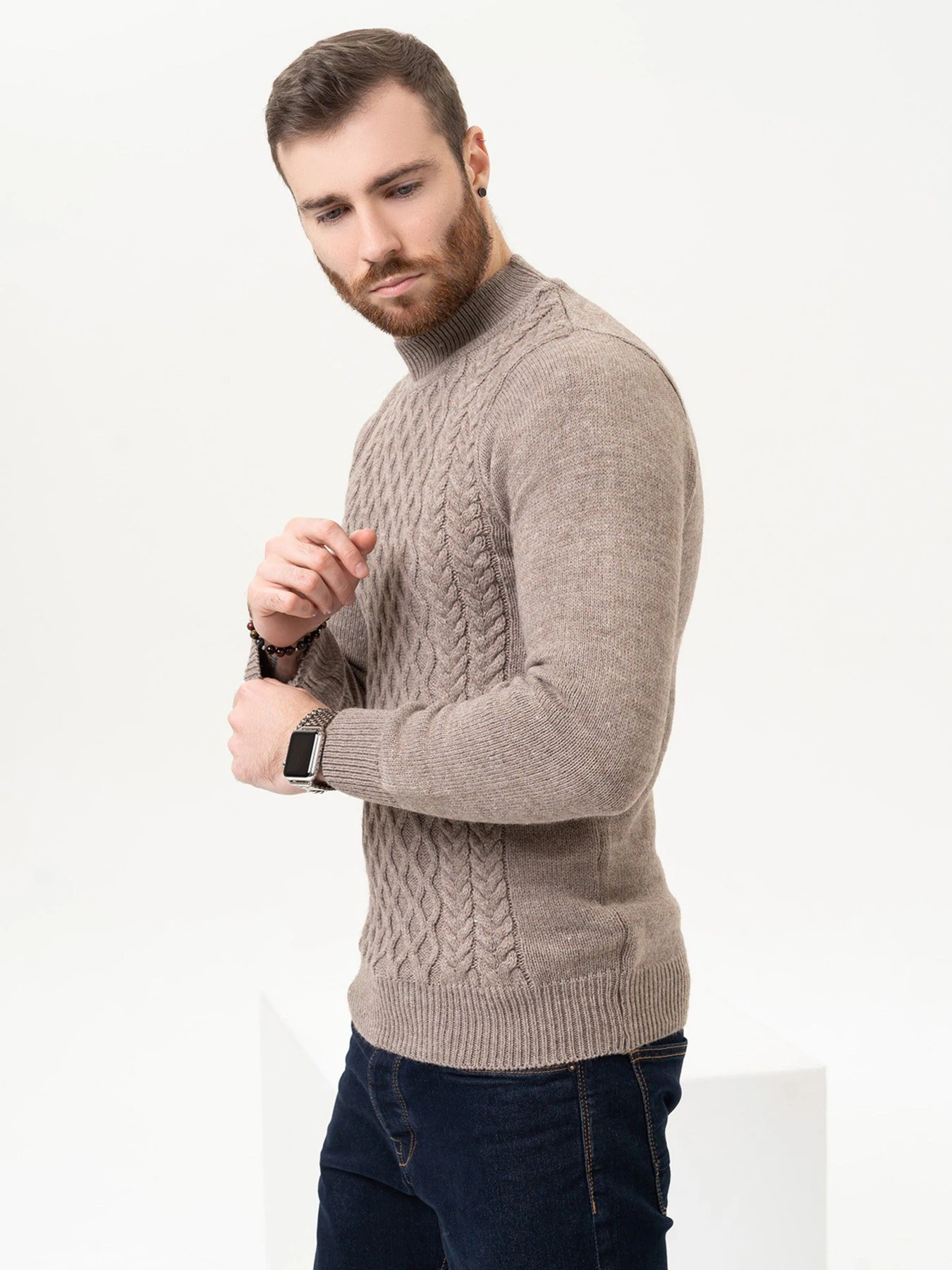Светри та кардигани ISSA Plus модель GN4-97_brown Фото