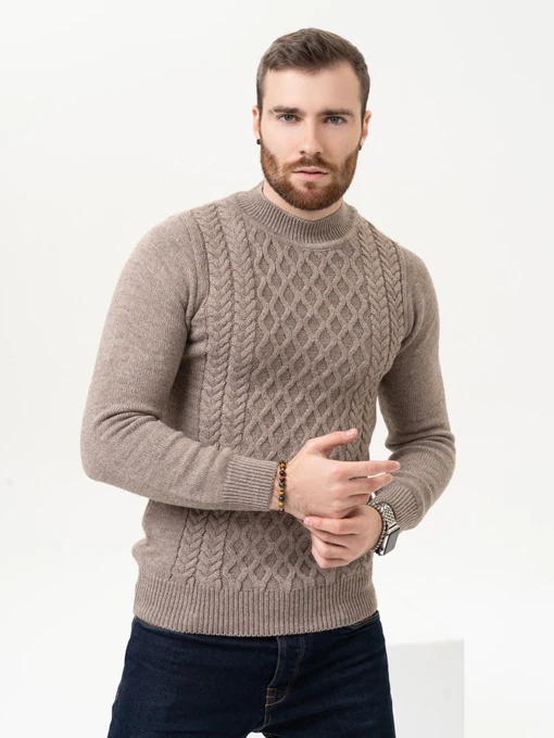 Свитры и кардиганы ISSA Plus модель GN4-97_brown Фото