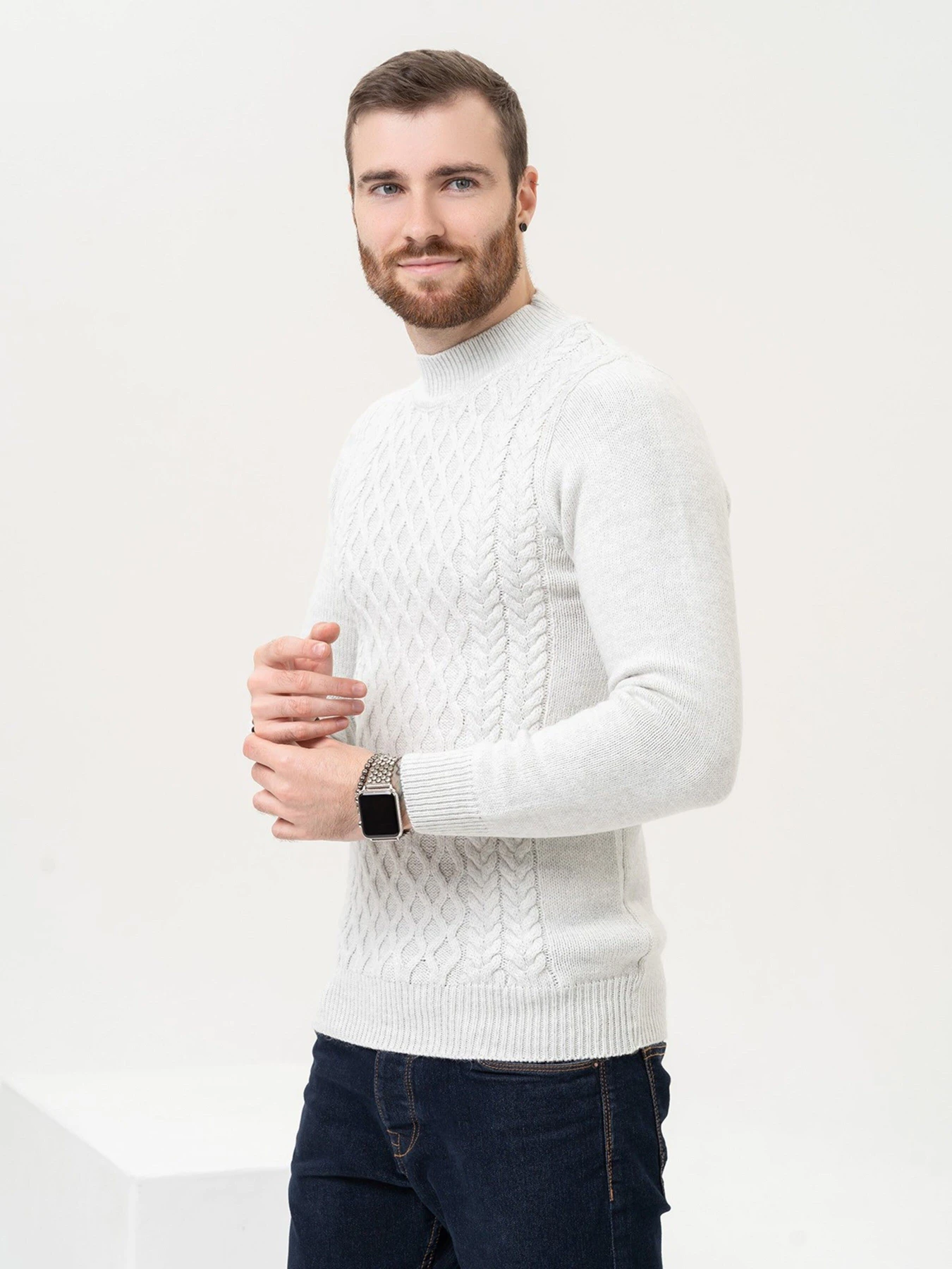 Светри та кардигани ISSA Plus модель GN4-97_lightgray Фото