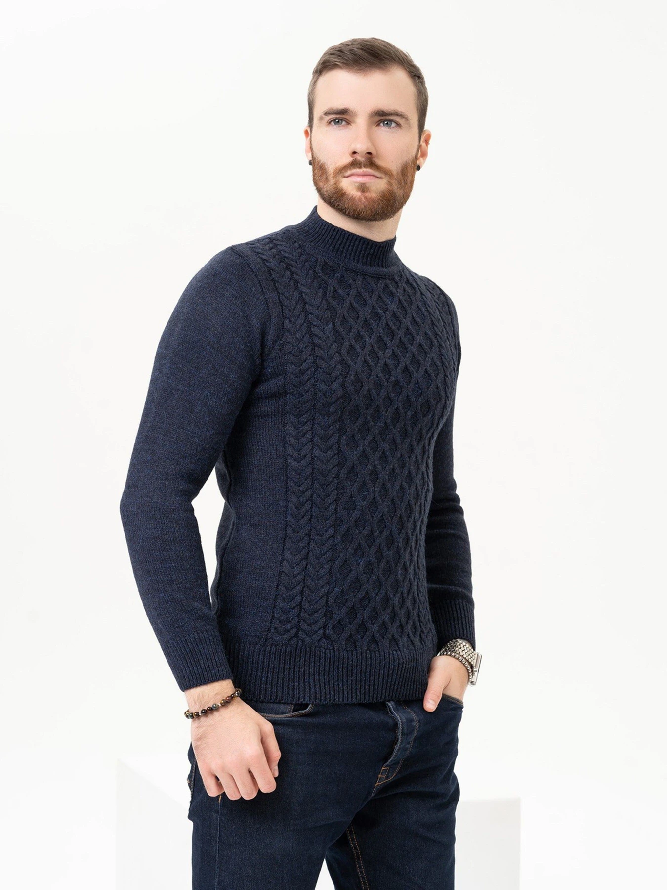 Светри та кардигани ISSA Plus модель GN4-97_darkblue Фото