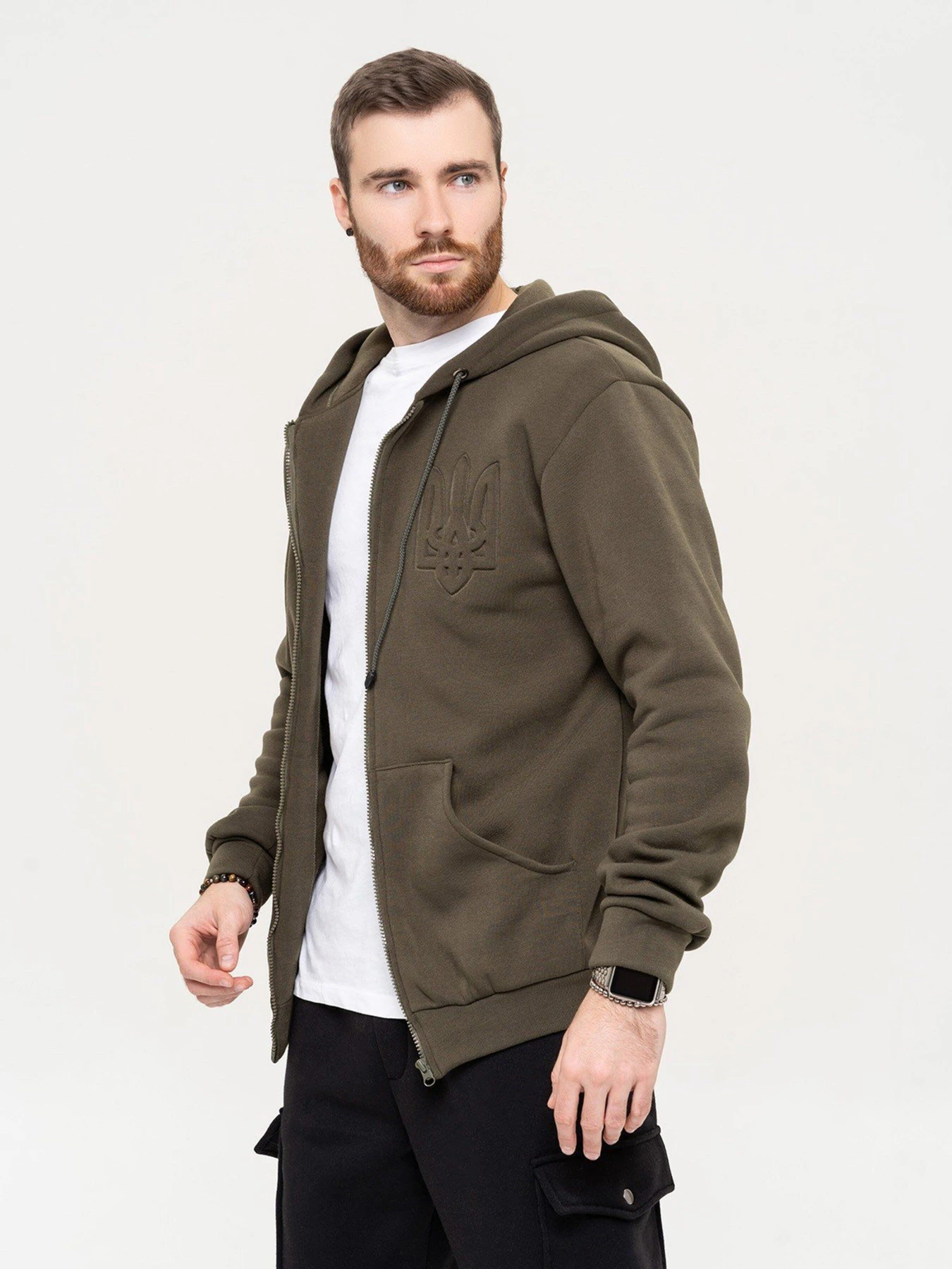 Худи и свитшоты ISSA Plus модель GN-506_khaki Фото