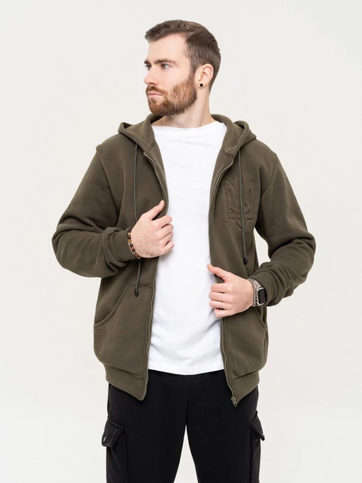 Худи и свитшоты ISSA Plus модель GN-506_khaki Фото