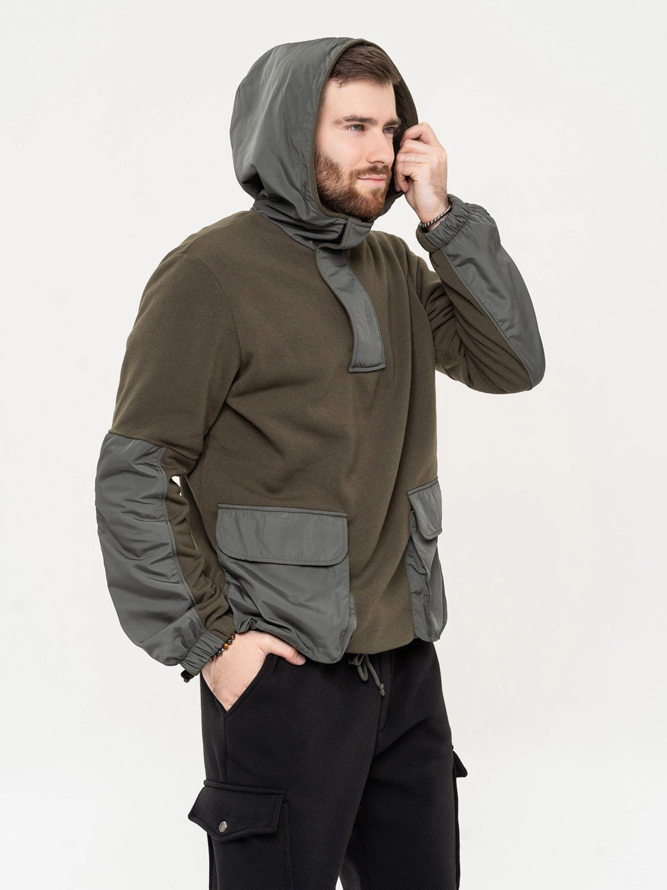 Худі та світшоти ISSA Plus модель GN-508_khaki Худі та світшоти ISSA Plus модель GN-508_khaki Фото