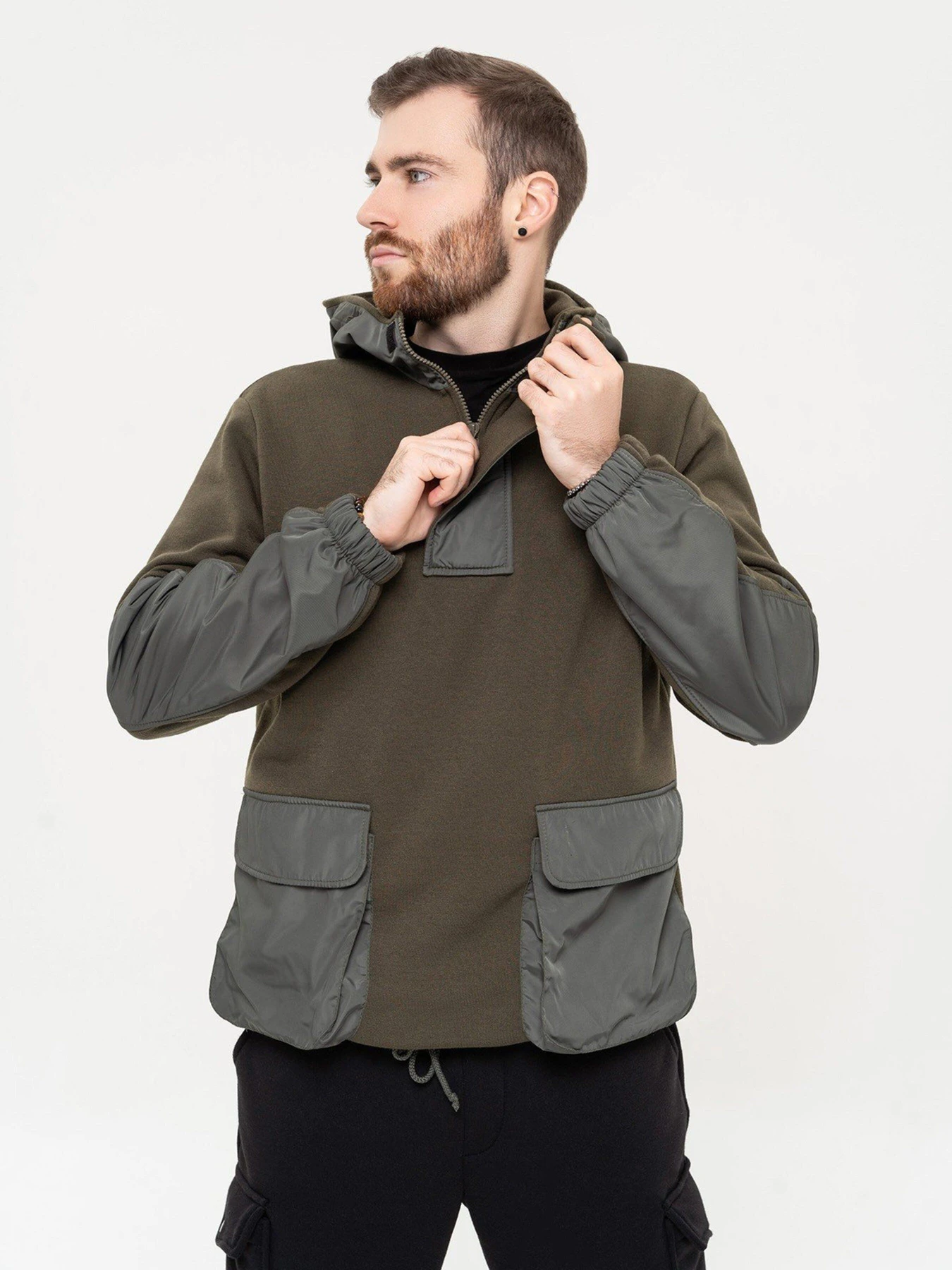 Худі та світшоти ISSA Plus модель GN-508_khaki Худі та світшоти ISSA Plus модель GN-508_khaki Фото