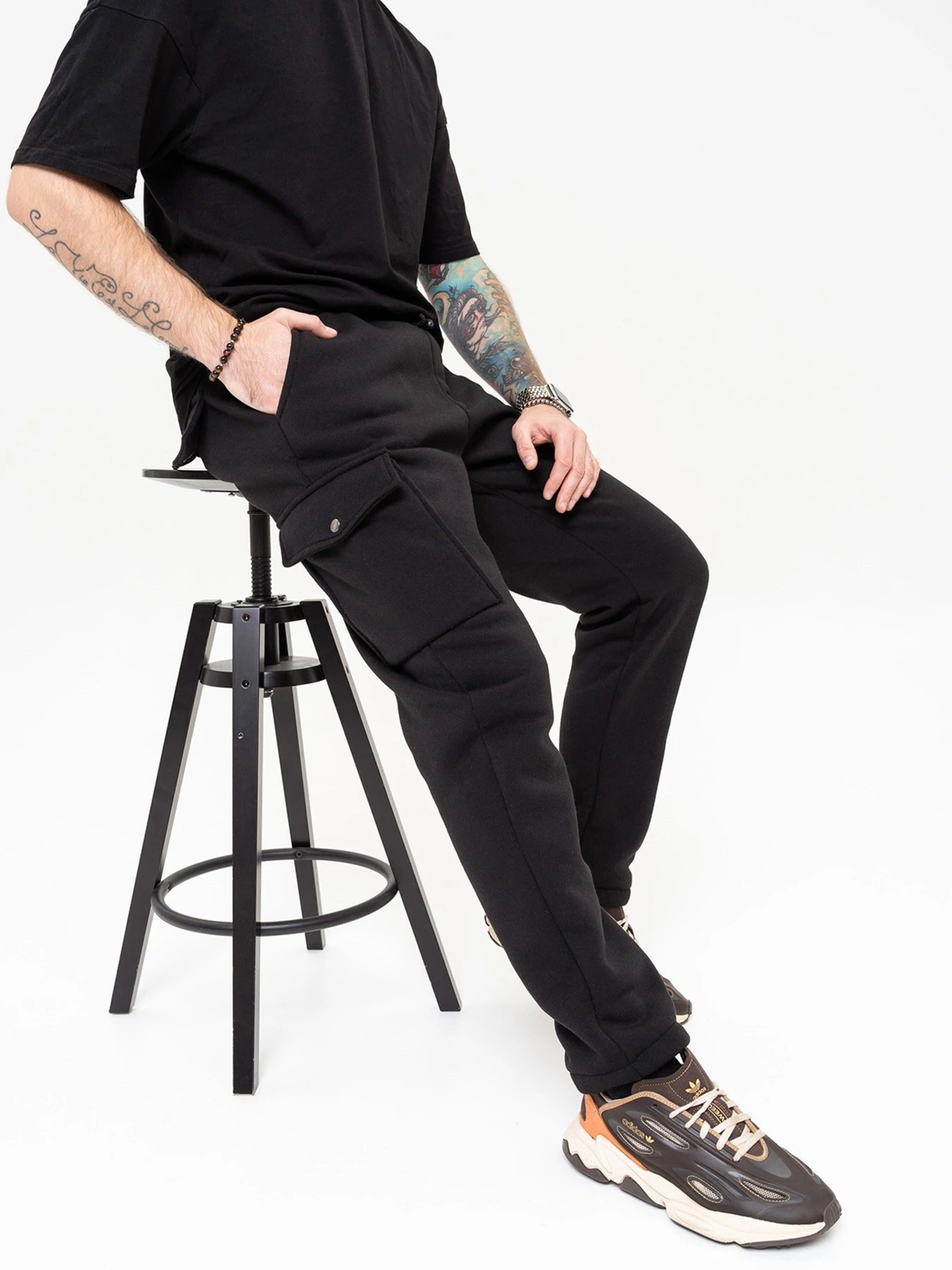 Брюки ISSA Plus модель GN-512_black Брюки ISSA Plus модель GN-512_black Фото