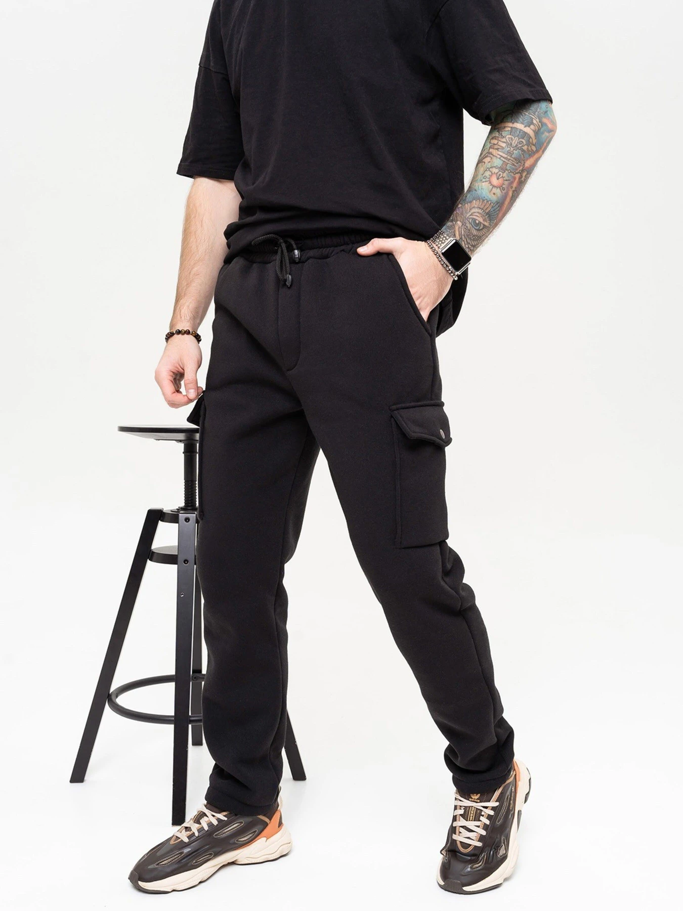 Брюки ISSA Plus модель GN-512_black Брюки ISSA Plus модель GN-512_black Фото