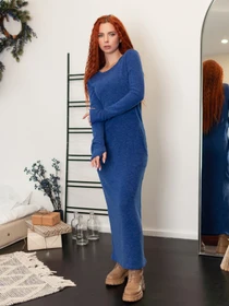 Платья ISSA Plus модель 13660_blue Фото