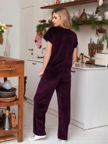 Одяг для дому та сну ISSA Plus модель 13667_burgundy Фото
