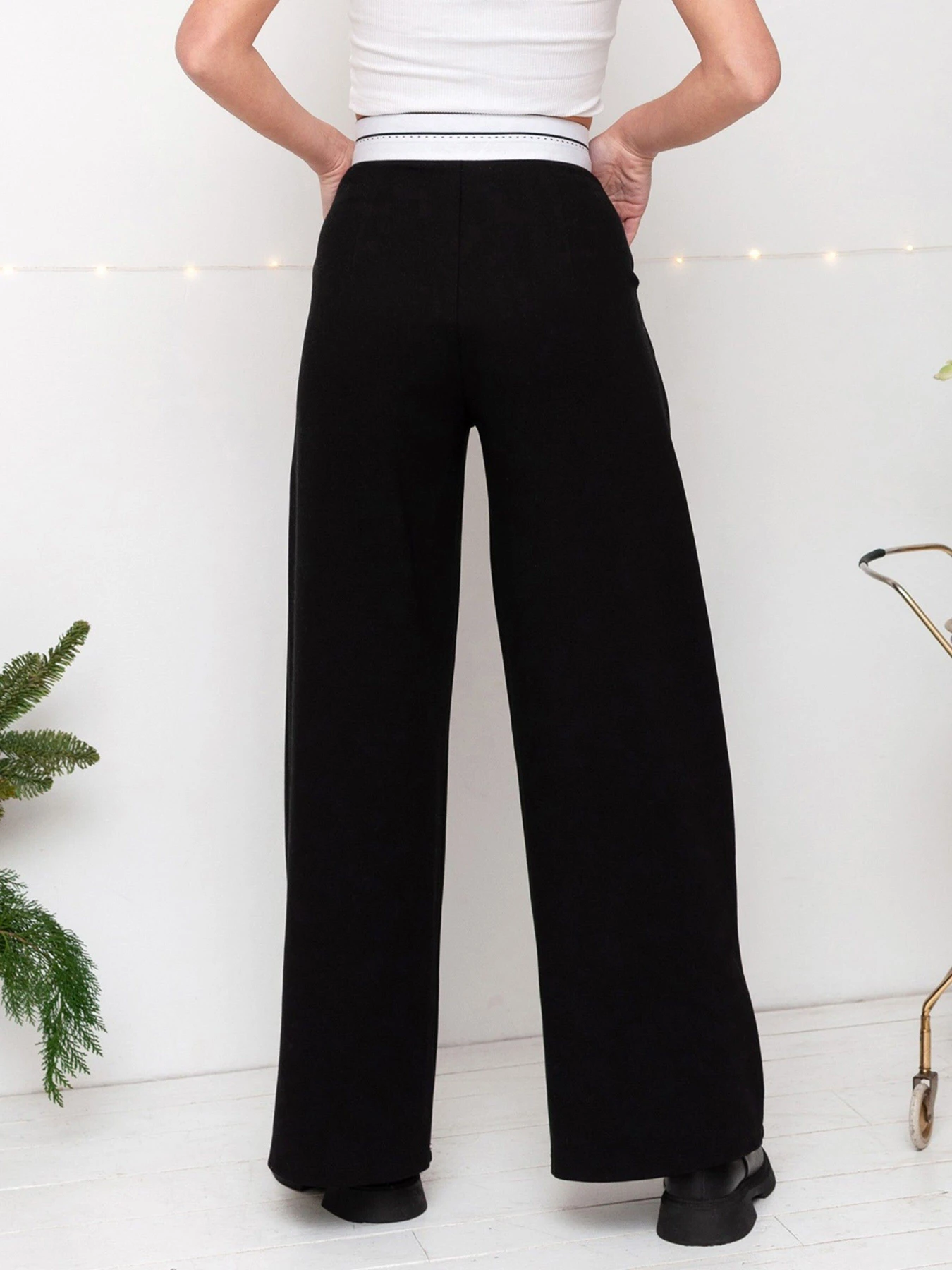 Брюки ISSA Plus модель 13669_black Брюки ISSA Plus модель 13669_black Фото