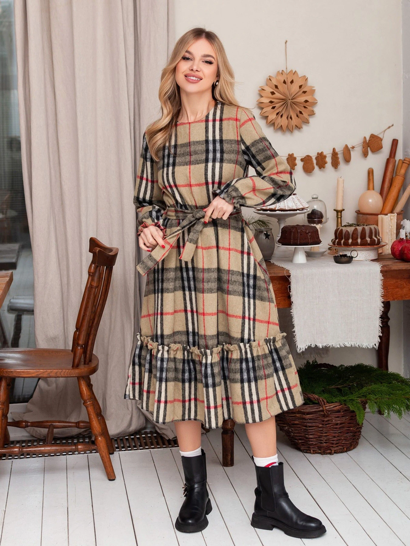 Платья ISSA Plus модель 13672_brown Платья ISSA Plus модель 13672_brown Фото
