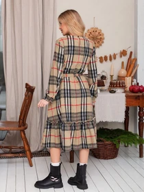 Платья ISSA Plus модель 13672_brown Фото