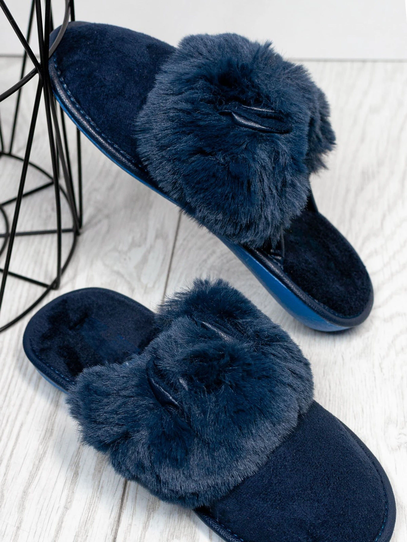Тапки ISSA Plus модель OB3-15_darkblue Фото