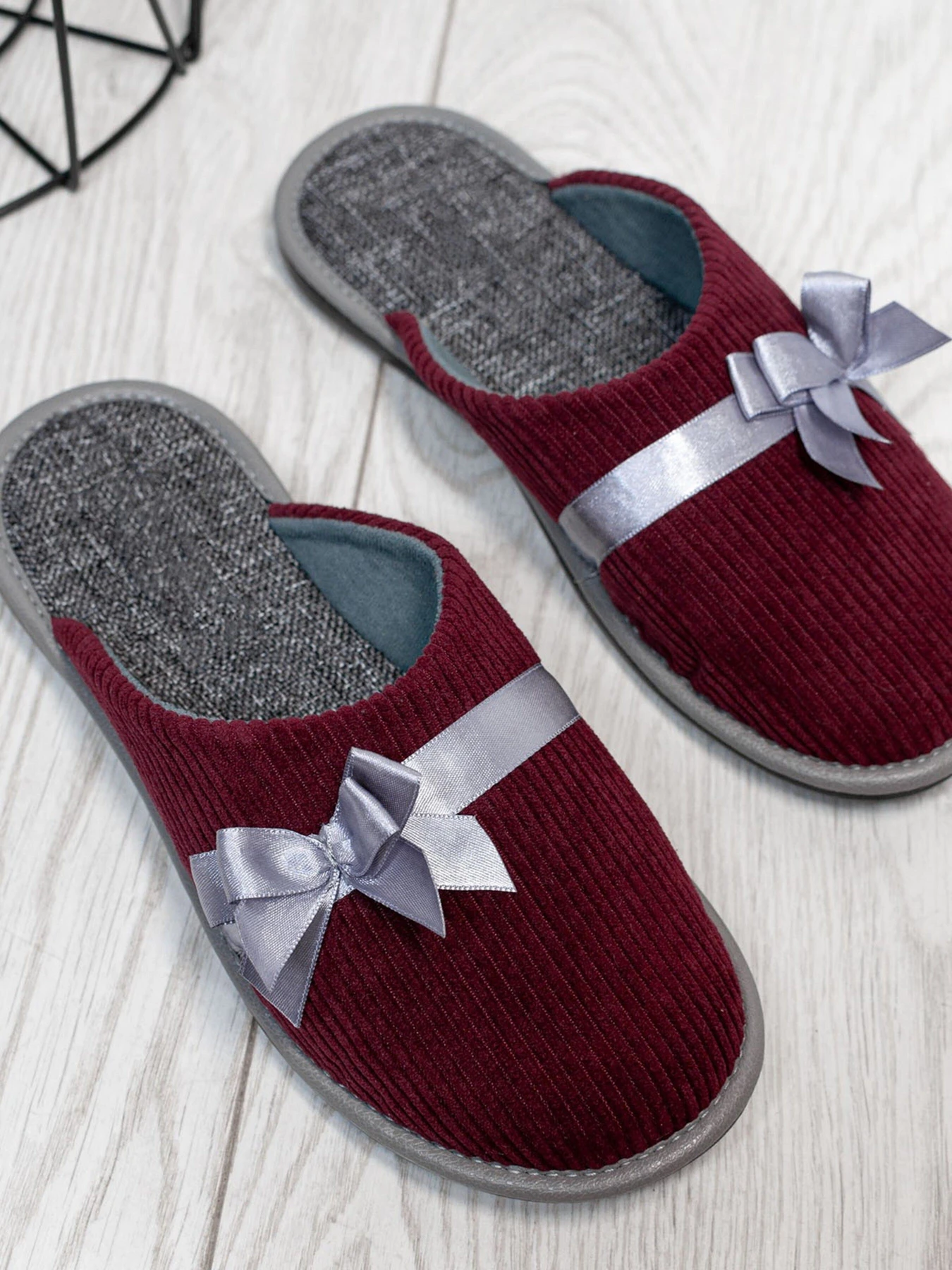 Капці ISSA Plus модель OB3-17_burgundy Фото