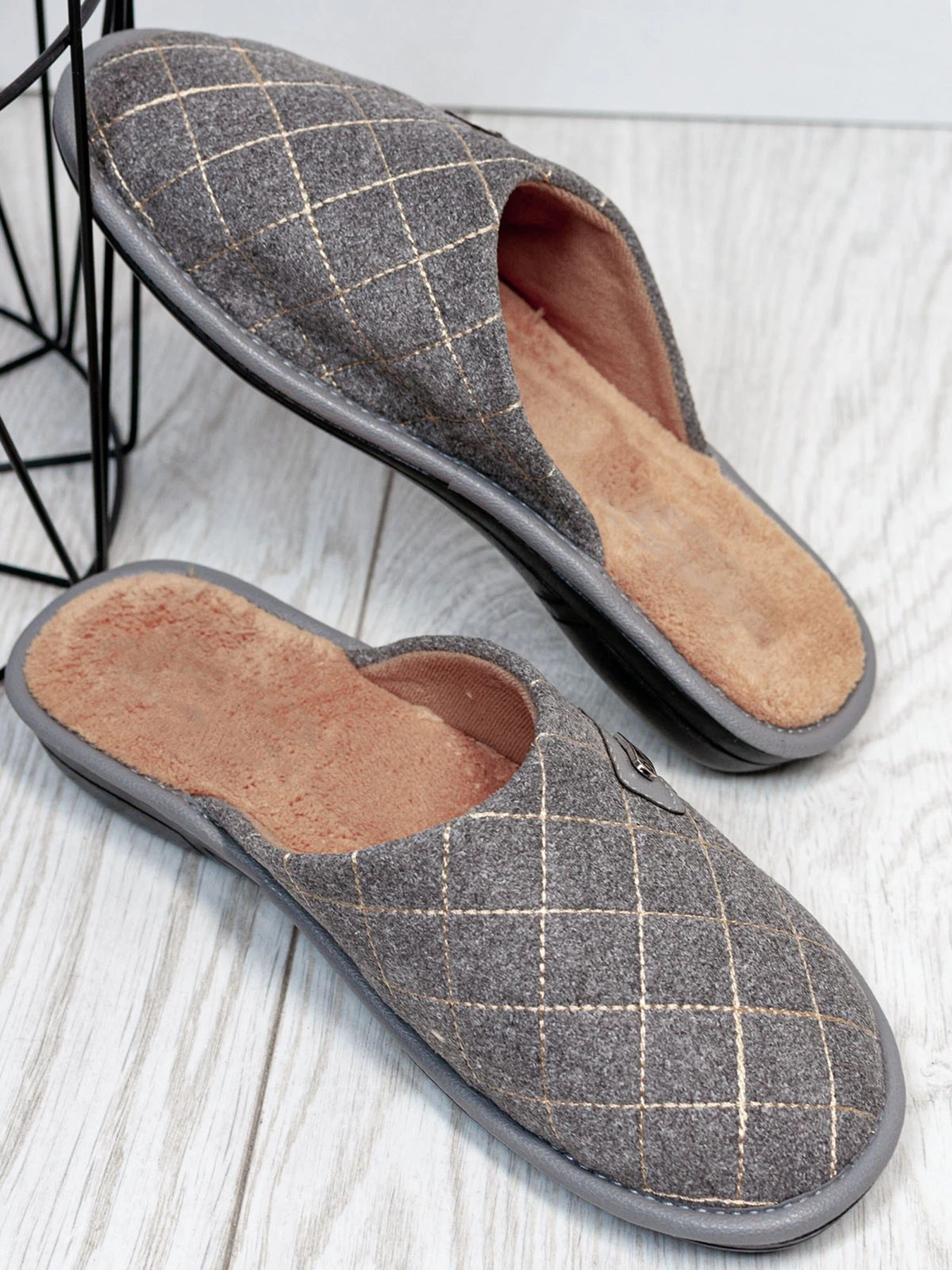 Тапки ISSA Plus модель OB3-20_grey Фото