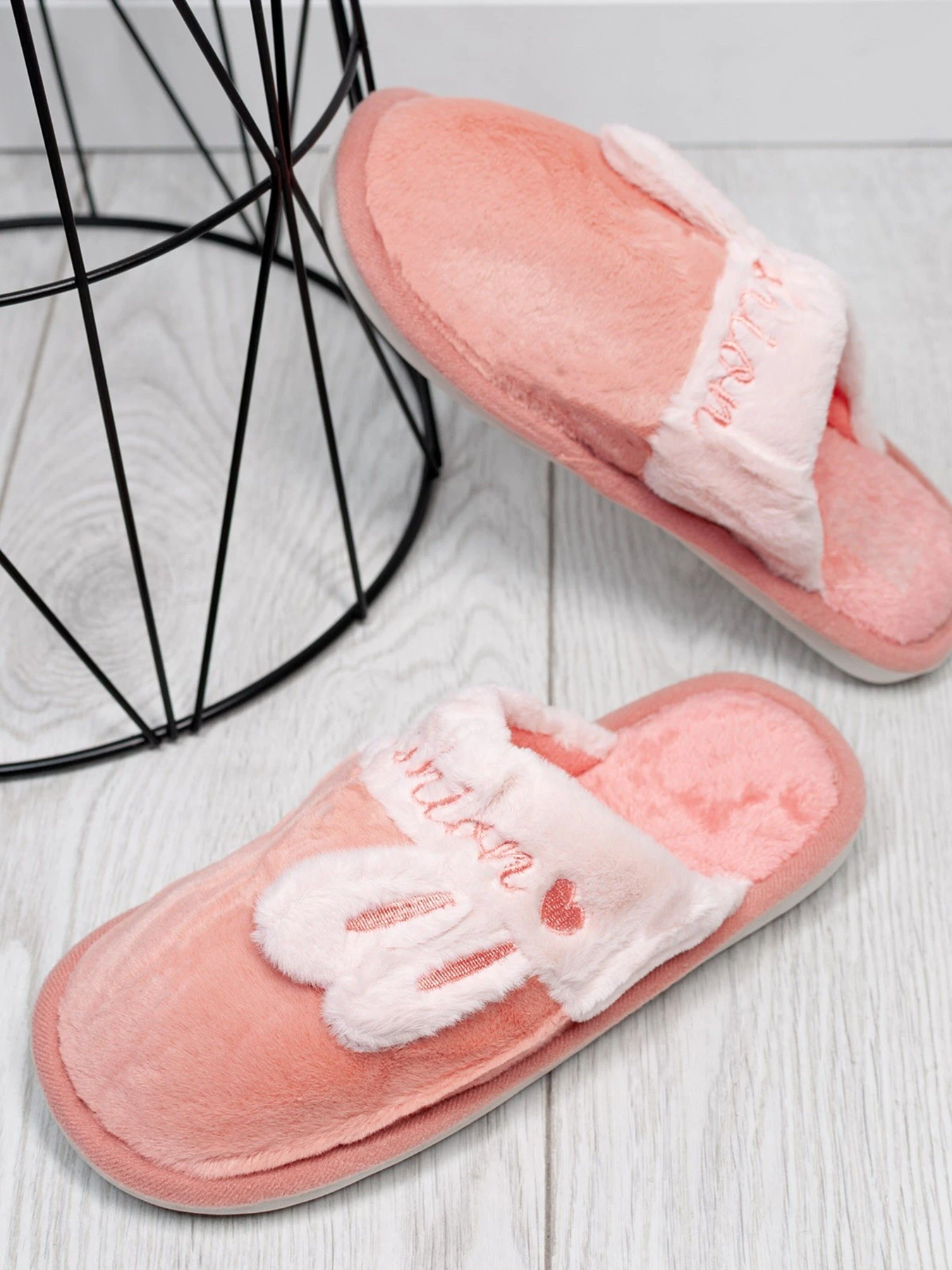 Тапки ISSA Plus модель OB3-22_peach Фото